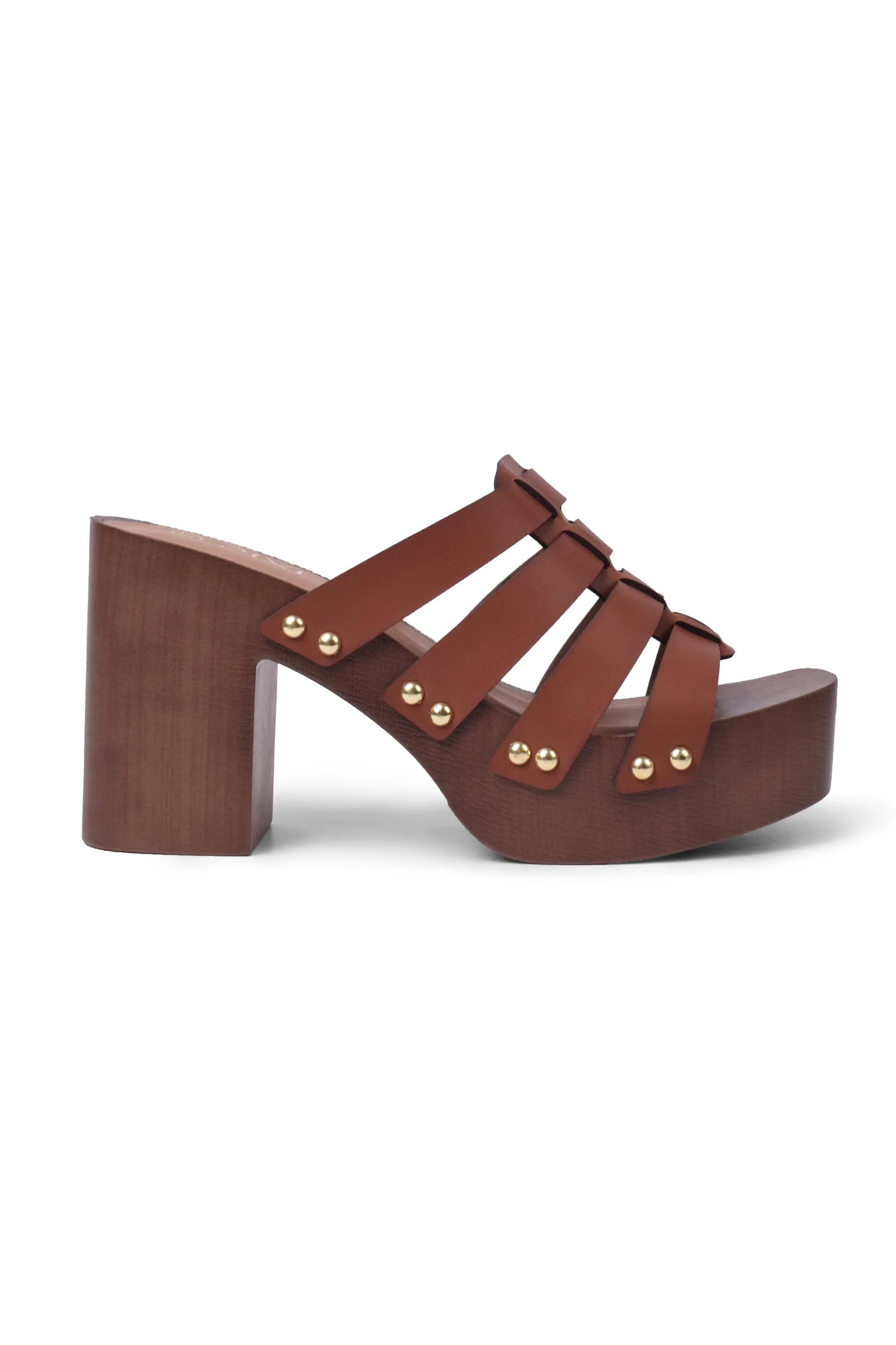 01-4742 Hesse Wood Heel Mule