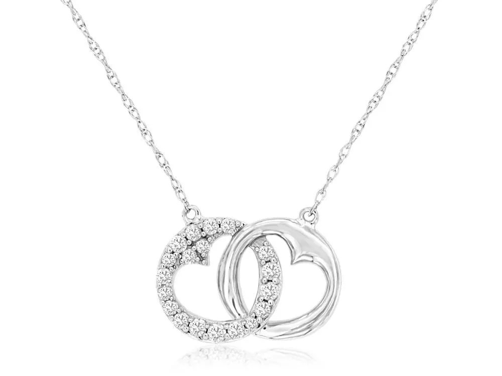 .16ct Double Heart Neck