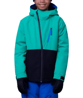 686 Youth Hydra Insulated Snowboard Jacket Greenery Colourblock 2024