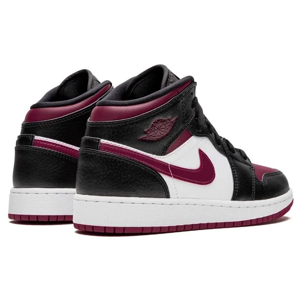 Air Jordan 1 Mid GS 'Black Noble Red'