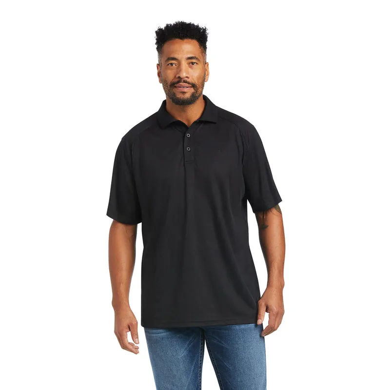 'Ariat' Men's AC Polo - Black