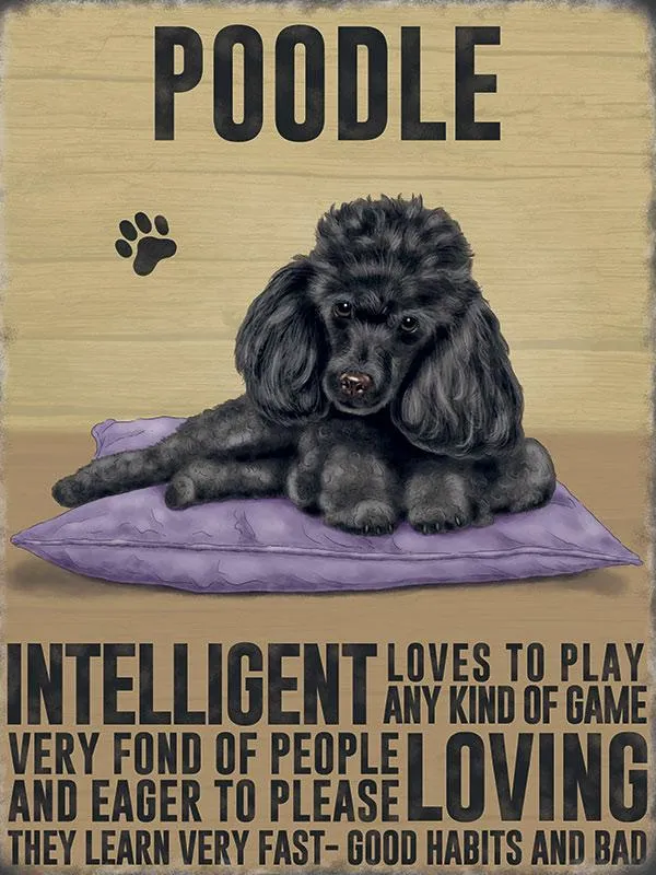 Black Poodle Sign