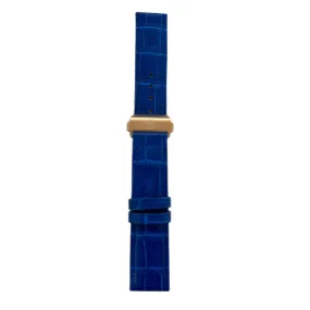 Blue Leather - Rosegold Clasp