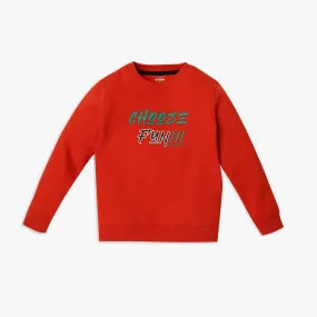 Boy's Regular Fit Graphic Sweat Tees