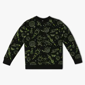 Boy's Regular Fit Printed Sweat Tees