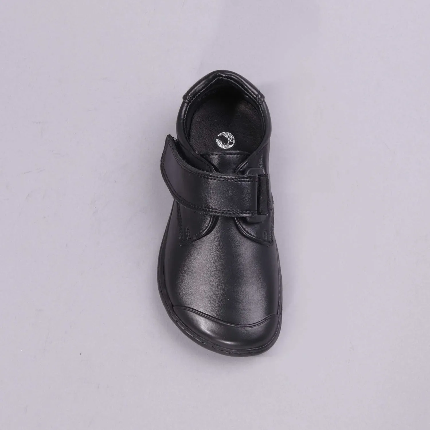 Boys Velcro School Shoes in Black Sizes 28-33 - 7813