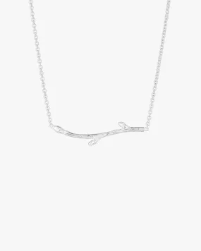 Branch necklace silver