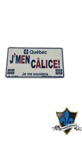 Calice quebec metal Magnet.Made in Canada