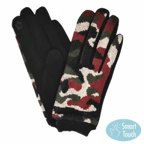 Camouflage Patterned Smart Gloves