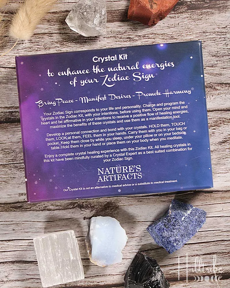 Cancer Zodiac Natural Crystal Kit