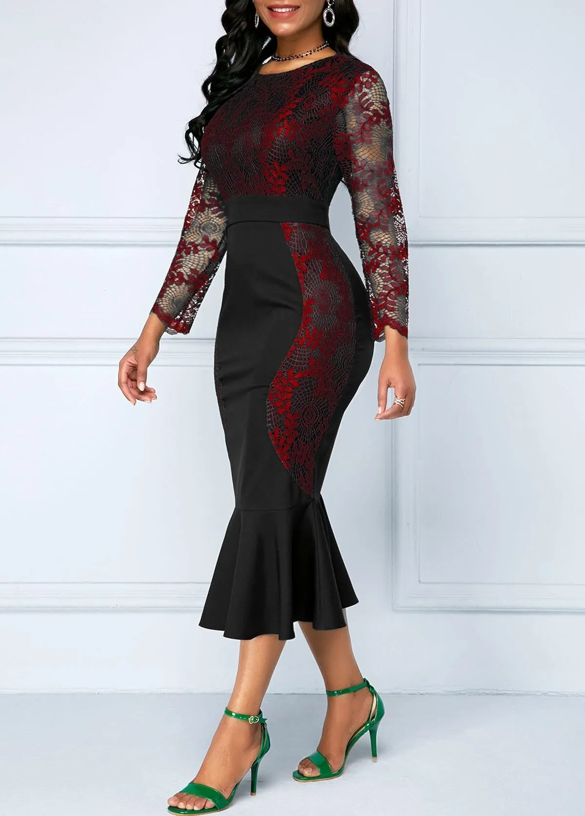 Casual Plus Size Slim Office Bodycon Dress