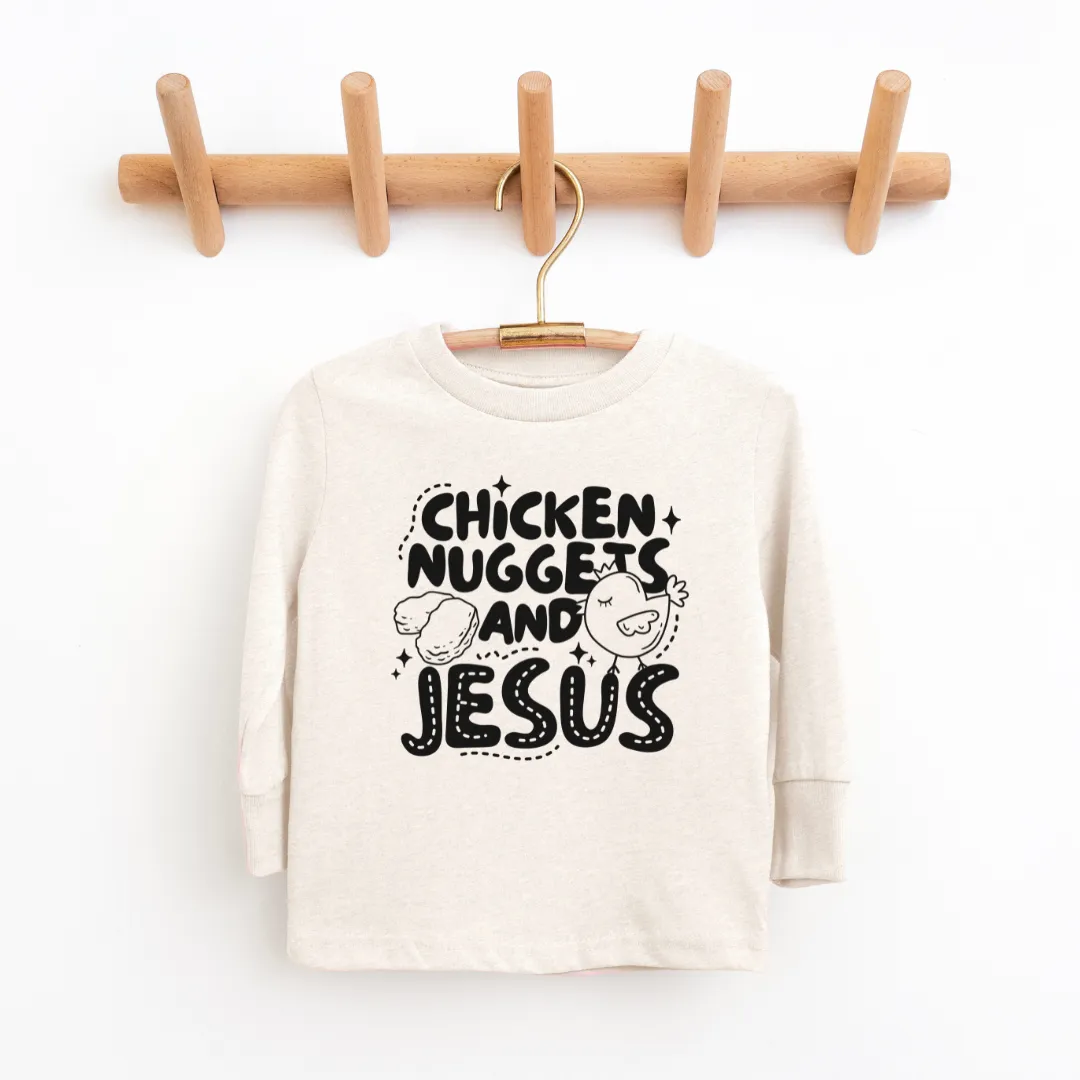 Chicken Nuggets & Jesus Youth & Toddler Long Sleeve Graphic Tee