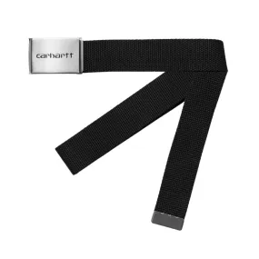 Cintura Carhartt WIP Clip Belt Chrome Nero