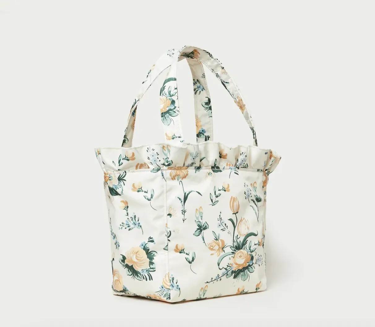 Claire Nova Floral Ruffle Tote