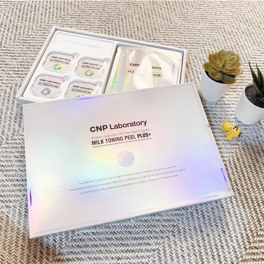 CNP Laboratory Milk Toning Peel Plus  4 Weeks Exfoliating PHA Moisture Pore Clean Skin Turn Over Mask