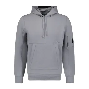 CP COMPANY Micro Lens Diagonal Raised Hoodie Grey