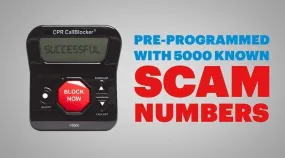 CPR V5000 - America's No 1 Call Blocker - Pre-loaded with 5000 known Robocall Scam numbers - Block a further 1500 numbers at a Touch of a Button - As seen on TV