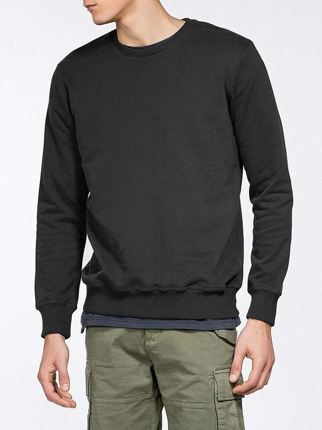 Crew Neck Sweatshirt Charcoal Grey