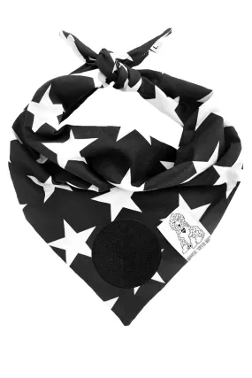 Dog Bandana Stars - Customize with Interchangeable Velcro Patches