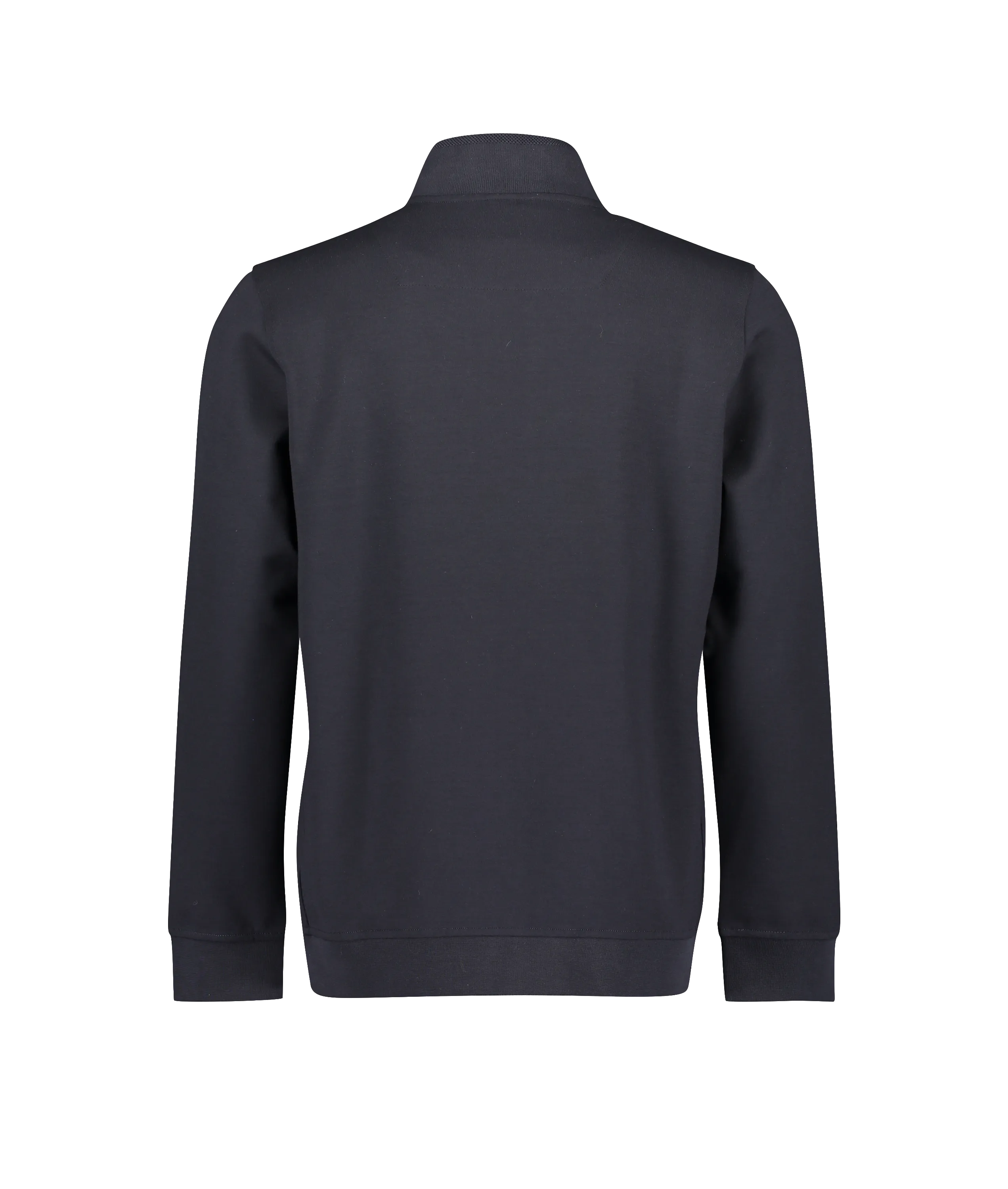 Ellis Button Neck Lux Jersey Sweat - Navy