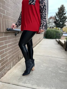 Everyday Glossy Faux Leather Leggings