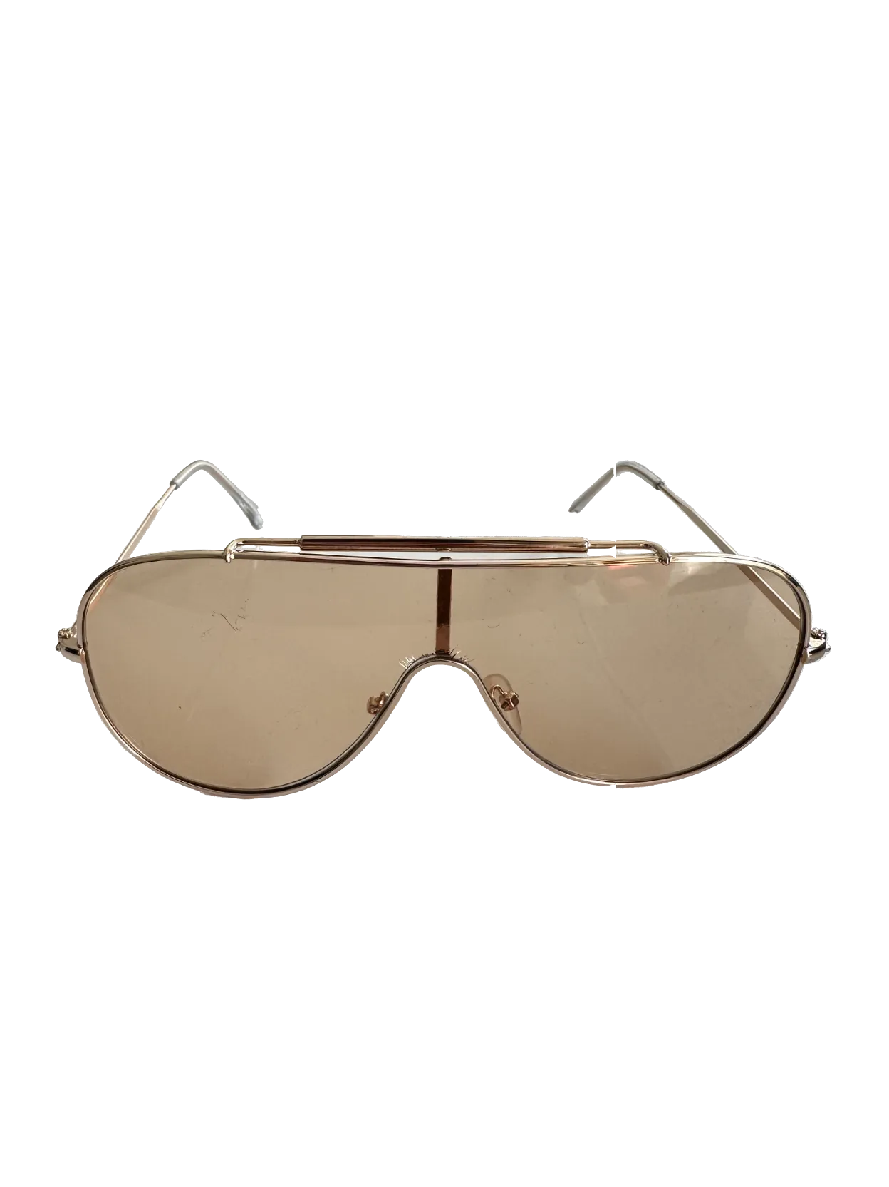 Fashion Nova Metallic No Kidding Sunglasses One Size