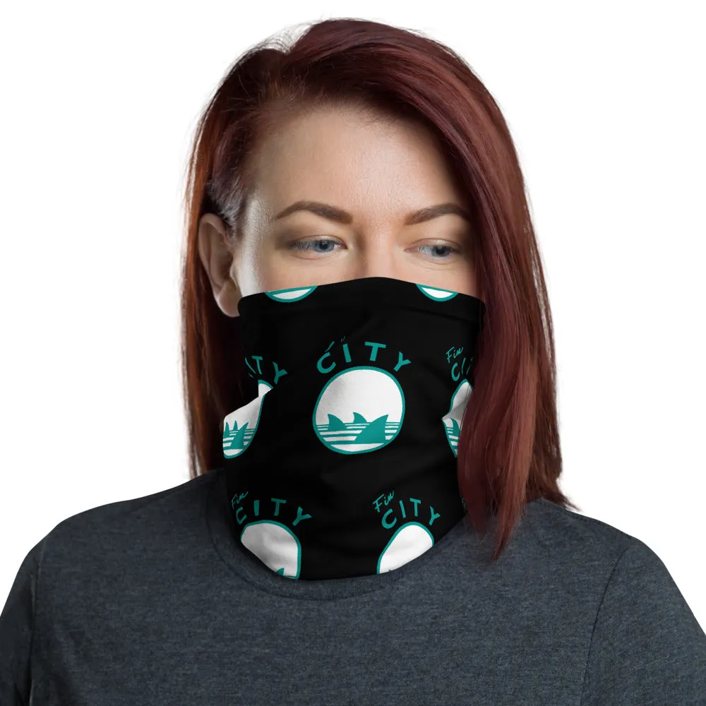 Fin City - OG Black Step Repeat Neck Gaiter