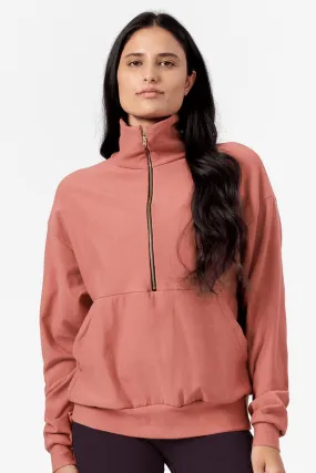 Freedom Half Zip Sweatshirt in Acacia