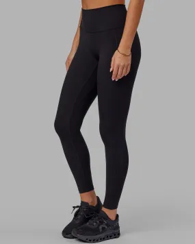 Fusion Full Length Leggings - Black-Black