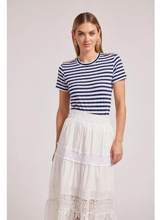 Generation Love - Rina Striped Top - Navy/White