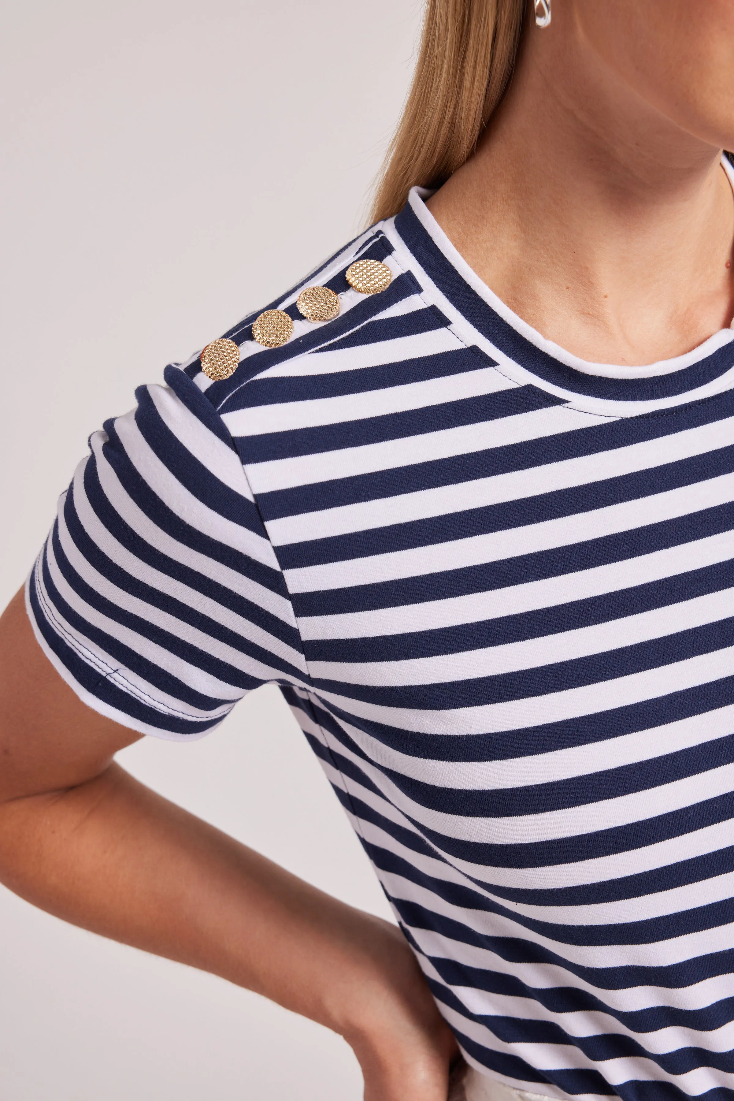 Generation Love - Rina Striped Top - Navy/White