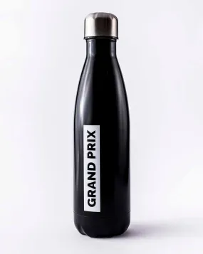 Grand Prix Stainless Steel Thermos Water Bottle in Black or Gold in Stock