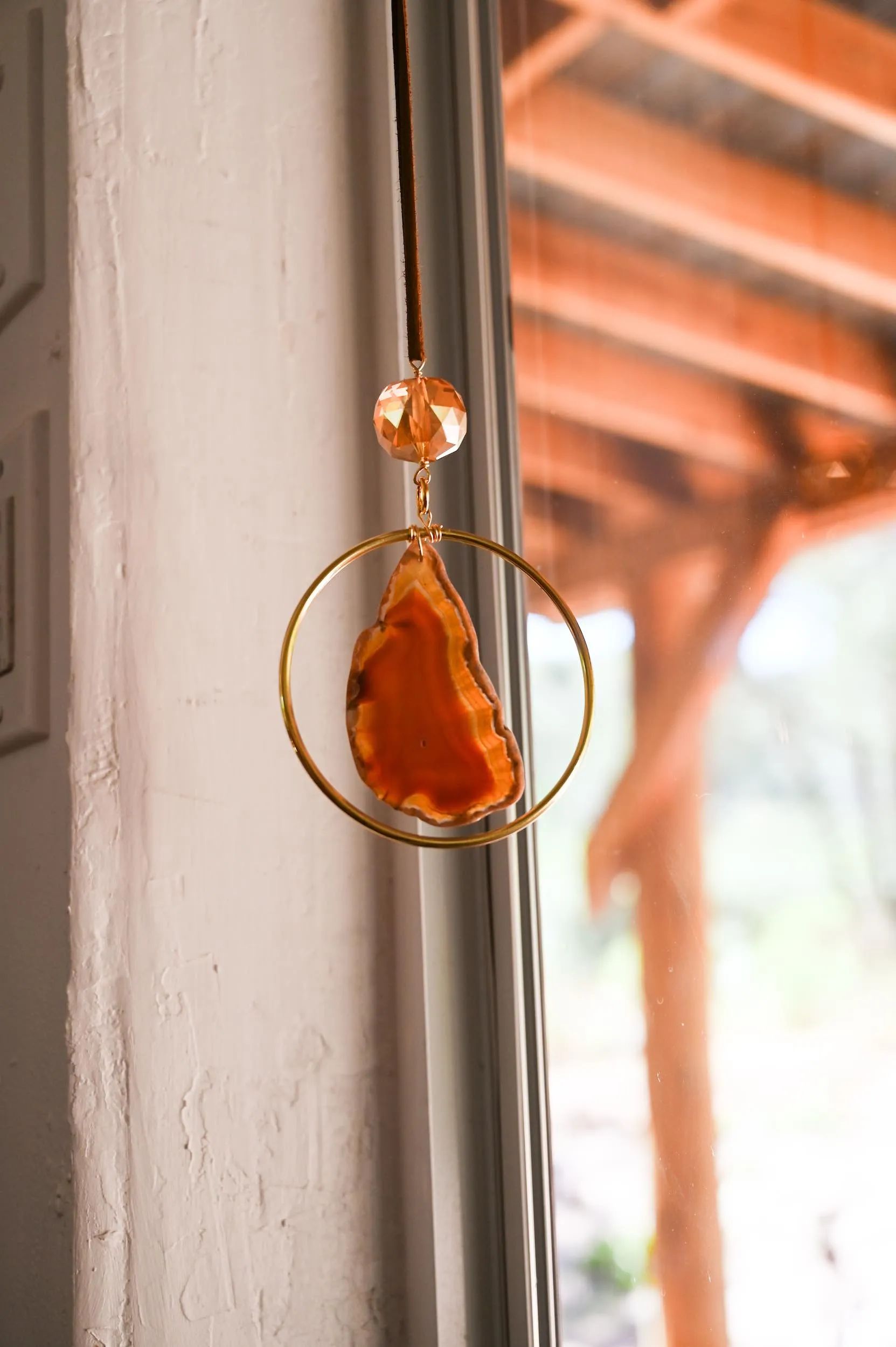 Grounded in Magic Brown Agate Suncatcher