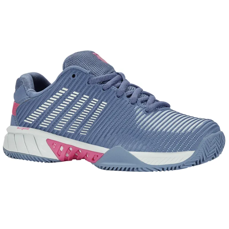 K Swiss Hypercourt AC Express 2 HB Womens Tennis Shoes - Infinity / Blue Blush / Carmine Rose