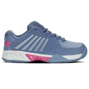 K Swiss Hypercourt AC Express 2 HB Womens Tennis Shoes - Infinity / Blue Blush / Carmine Rose