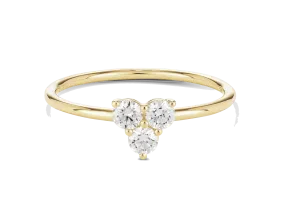 Lab-Grown Diamond ct. tw. Mini Trio Round Brilliant Ring | White