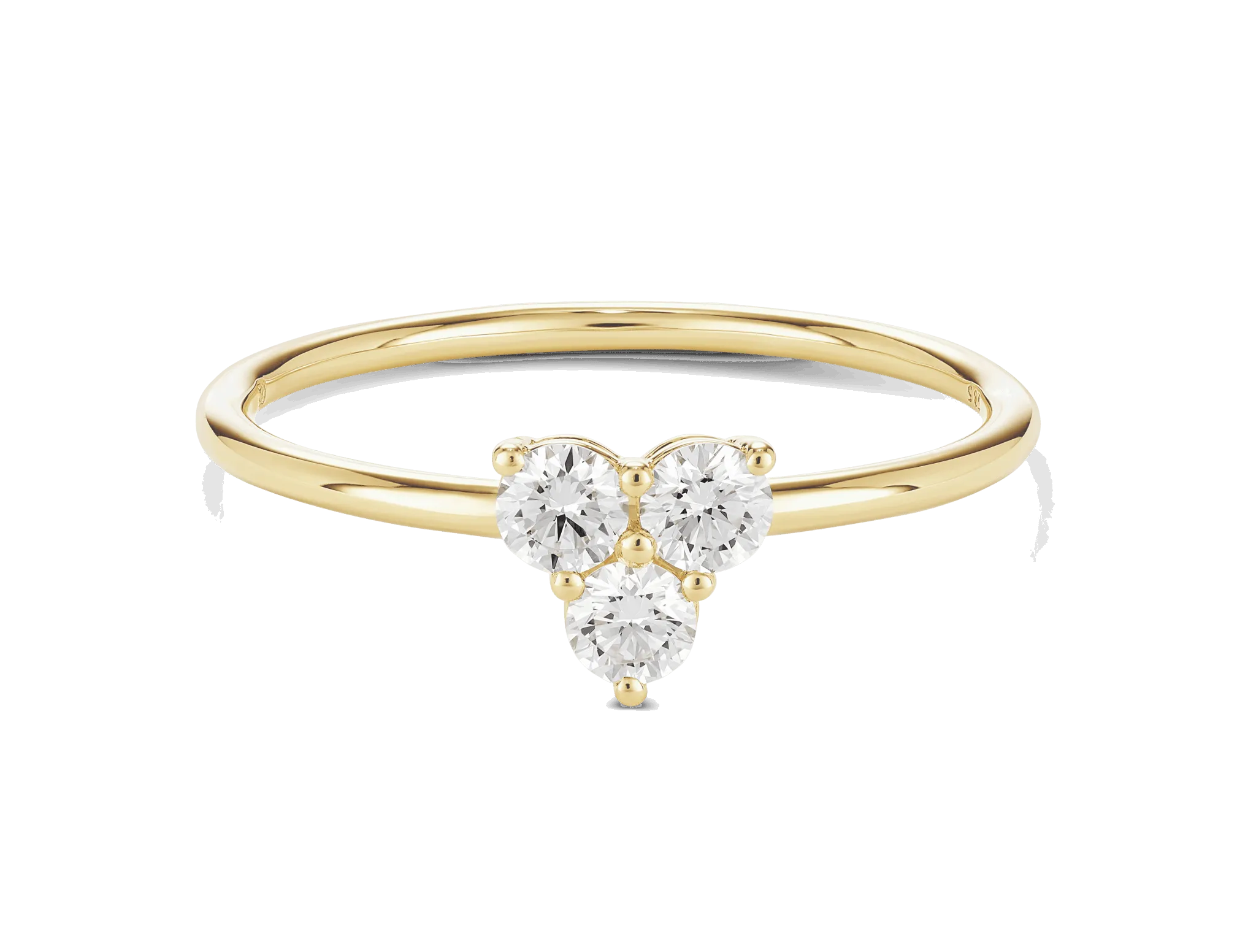 Lab-Grown Diamond ct. tw. Mini Trio Round Brilliant Ring | White