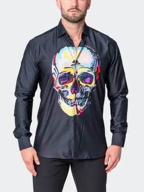 Maceoo Stretch Shirt | Fibonacci SkullFace Black