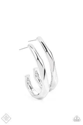 Made You Hook - Silver Hoop Earring