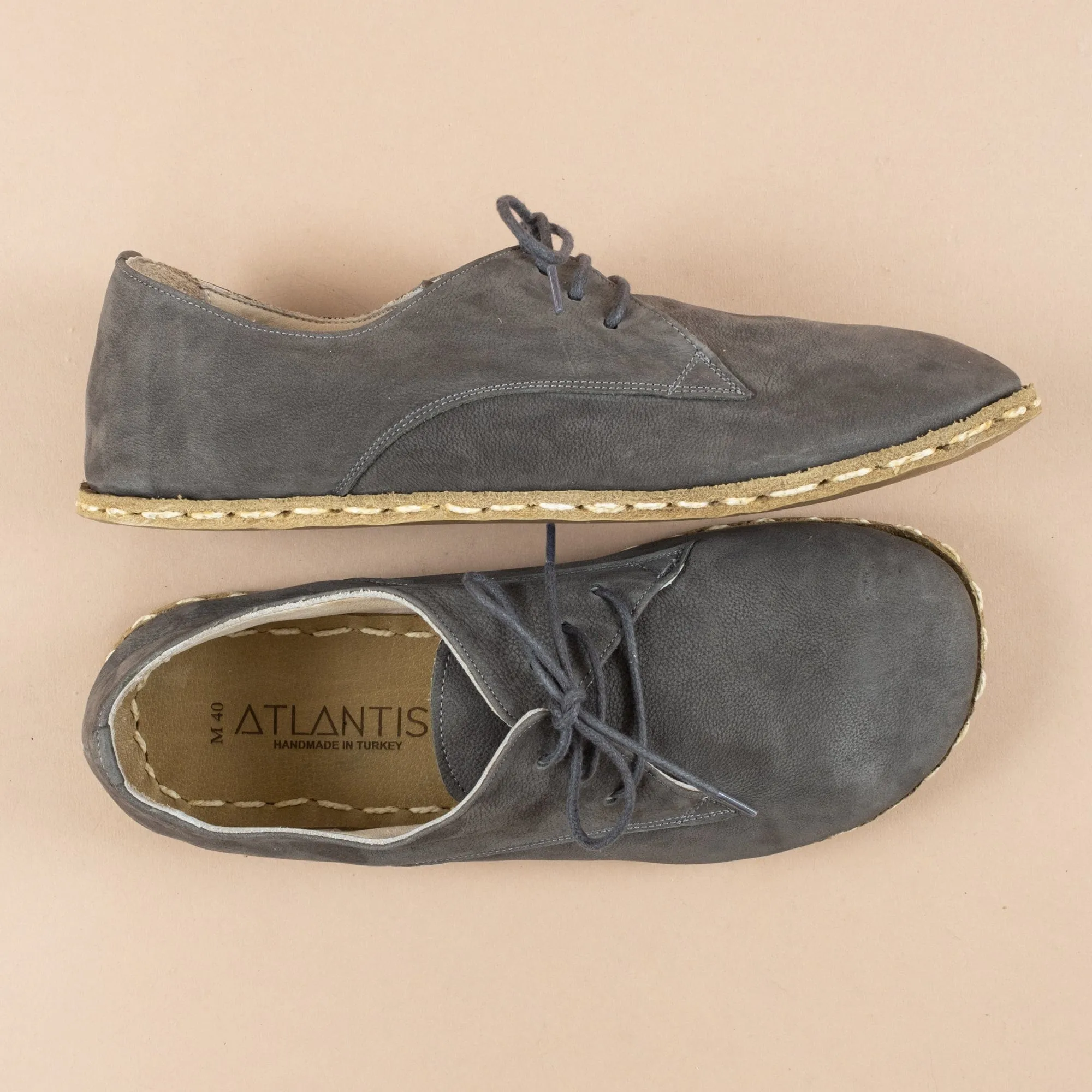 Men's Gray Oxfords