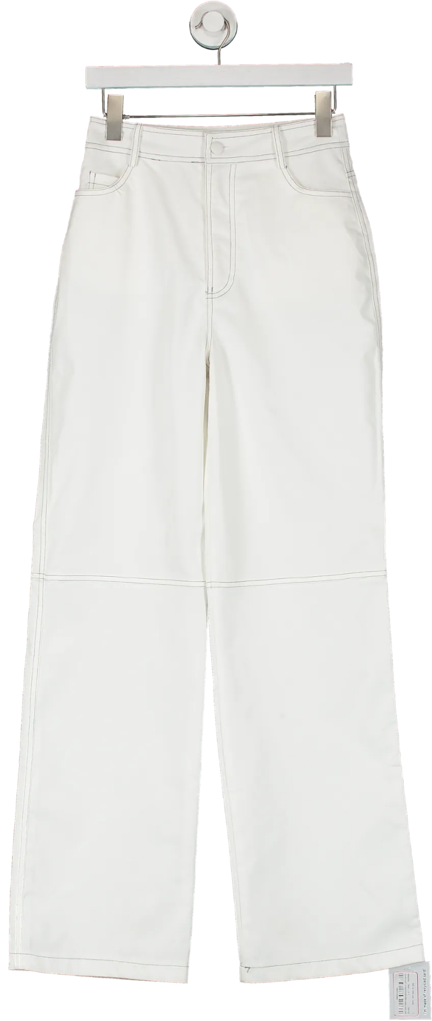 Missguided Wde Leg White Jean Trouser UK 8