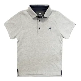 Mullins Bay Childrens Polo Shirt - Grey Marl