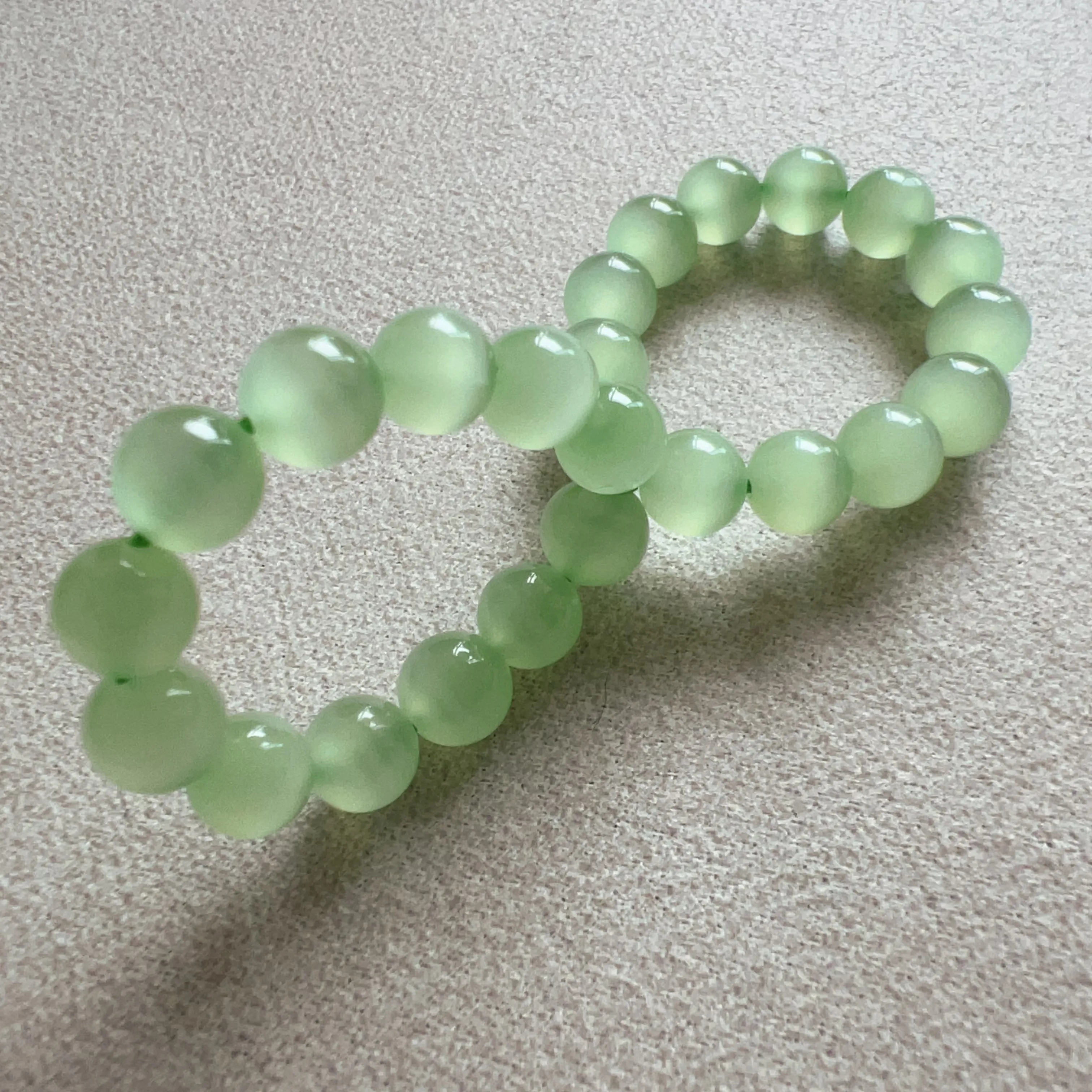 Natural Beautiful Top-grade Green Stone Bracelet 7.8mm Beads | Natural Afghanistan Green Jade Heart Chakra Healing Gemstone