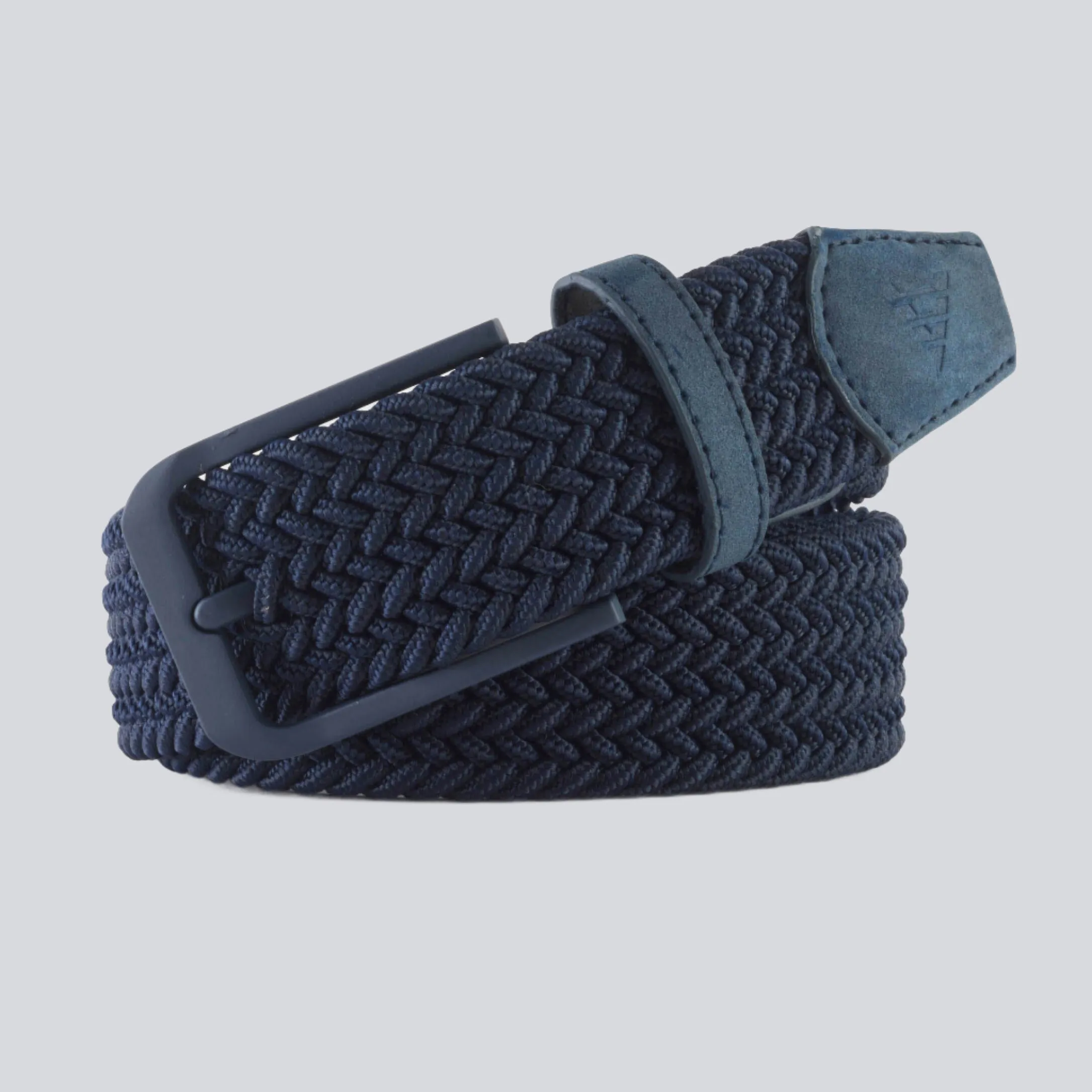 NAVY WOVEN STRETCH BELT