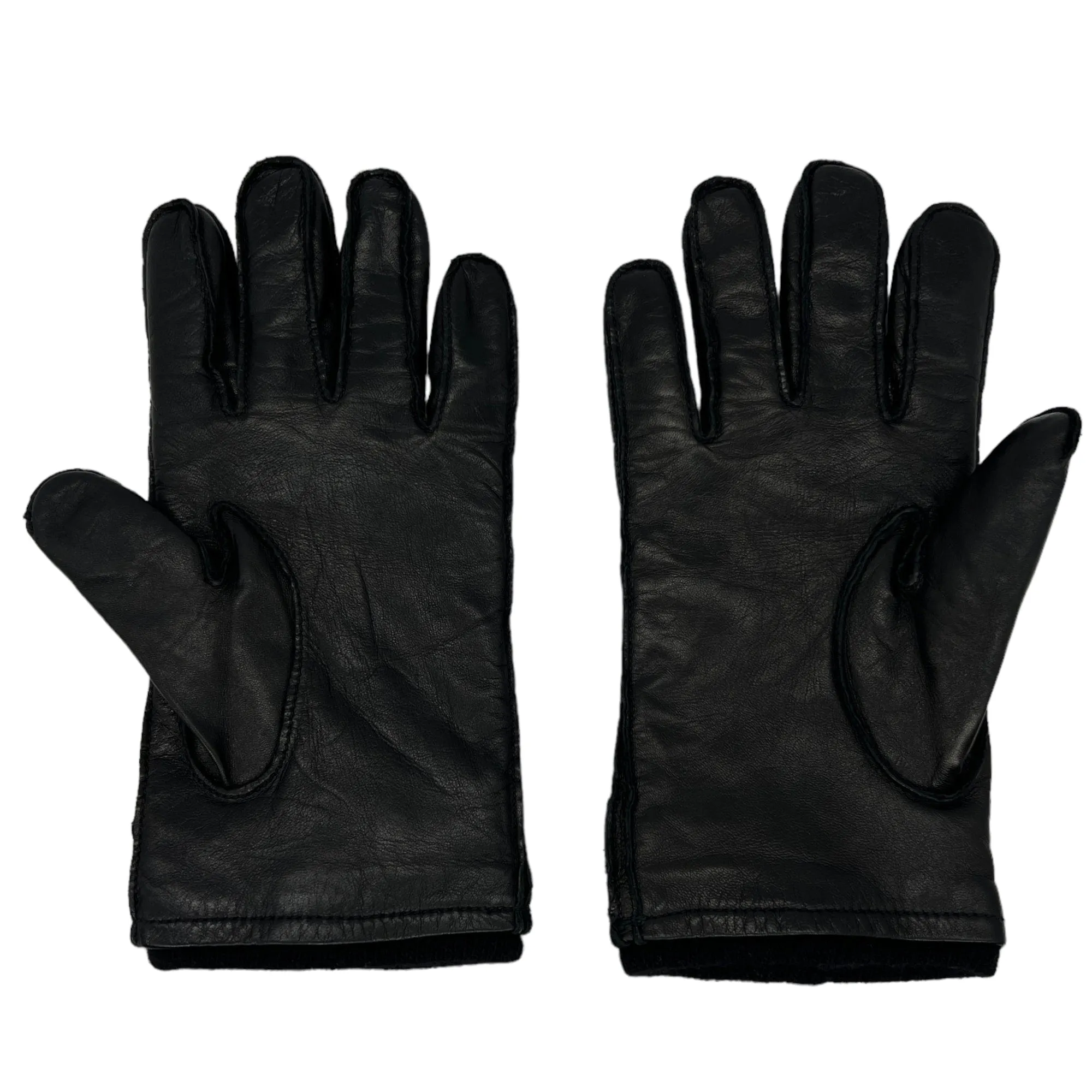 NEIMAN MARCUS Men's Leather Gloves - Black