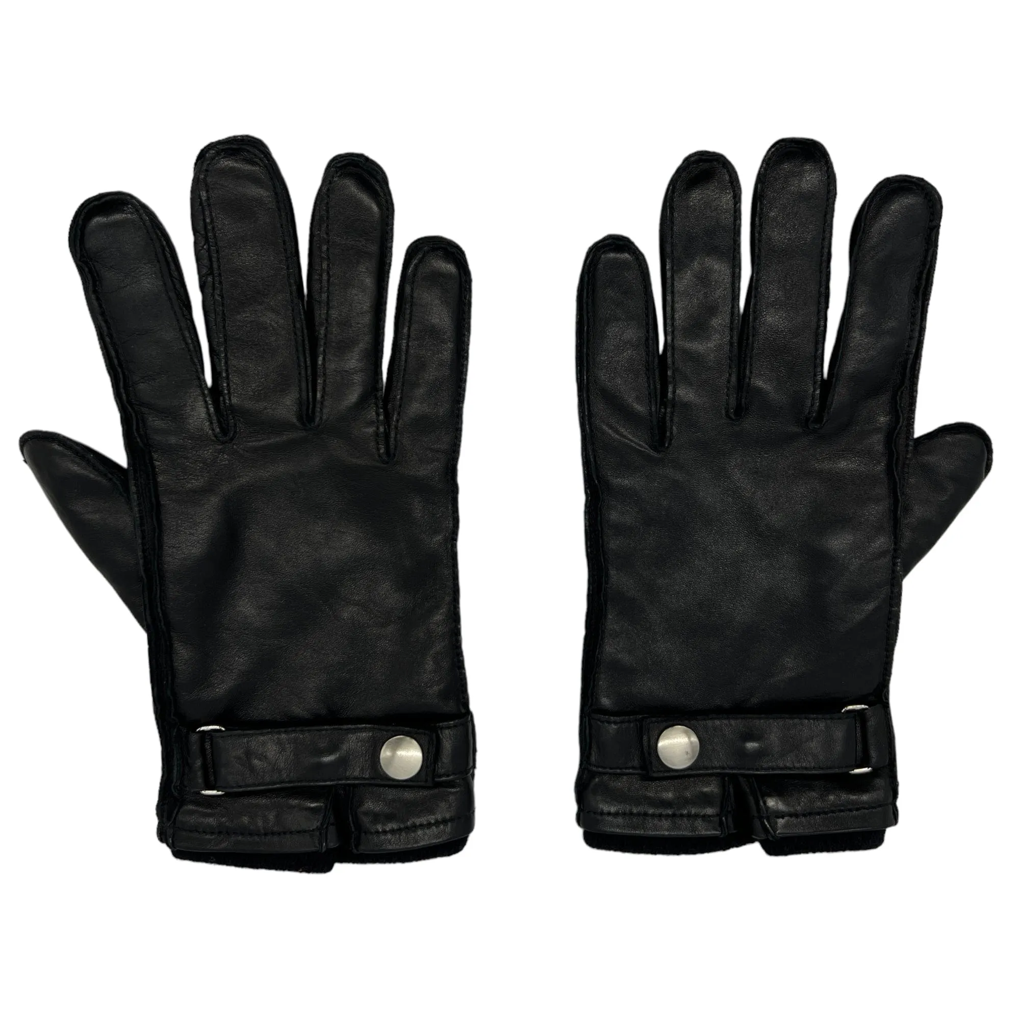 NEIMAN MARCUS Men's Leather Gloves - Black