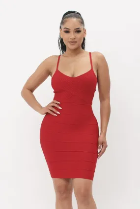 Nicki Bandage Dress (Red)