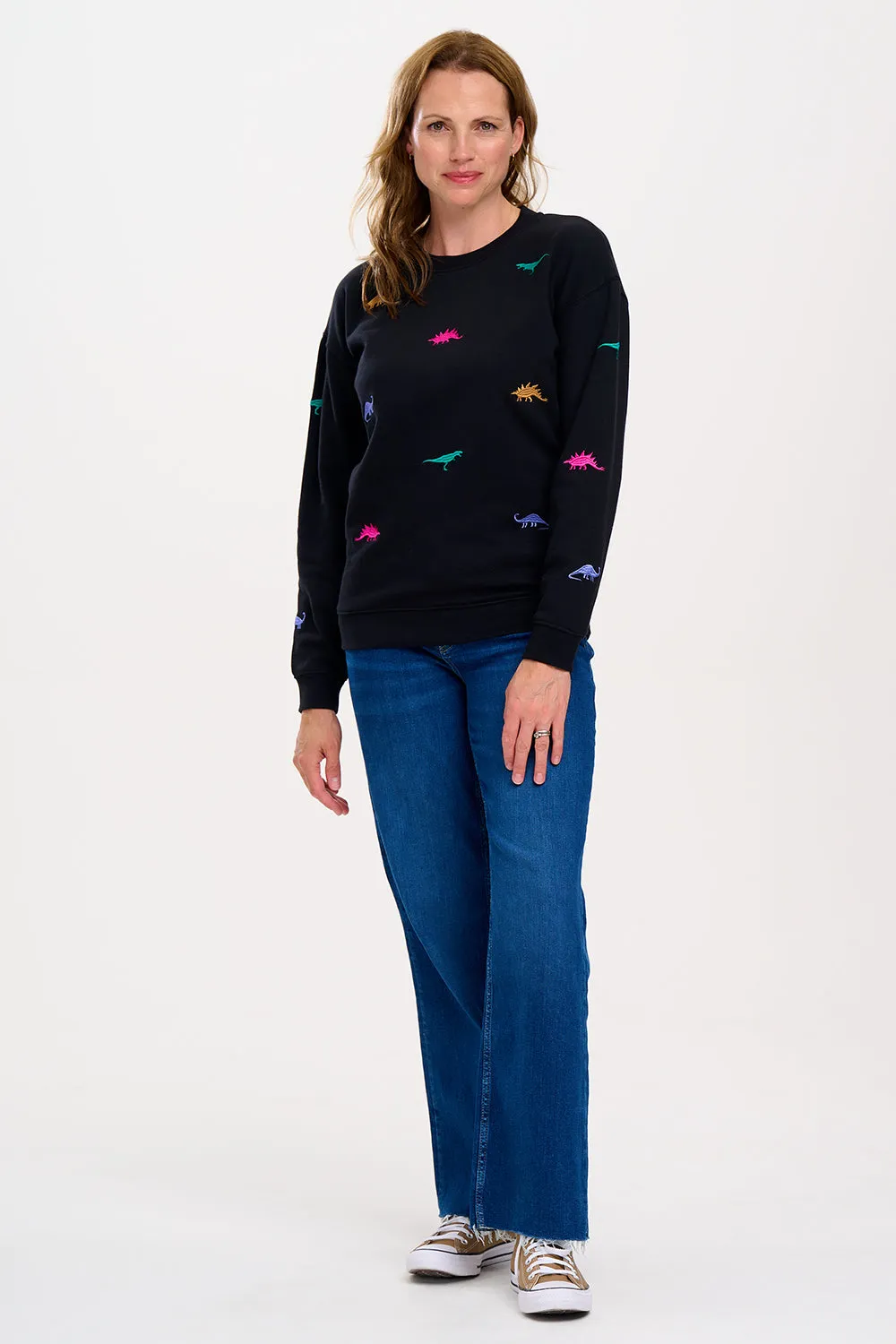 Noah Sweatshirt - Black, Dino-Fun