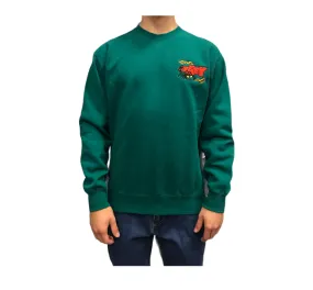 Obey Brick by Brick men's crewneck sweatshirt 112480103 green