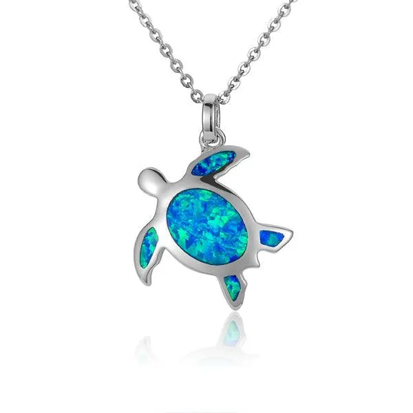 Opal Lihue Honu Pendant